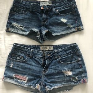 TWO PAIRS VS Pink denim shorts